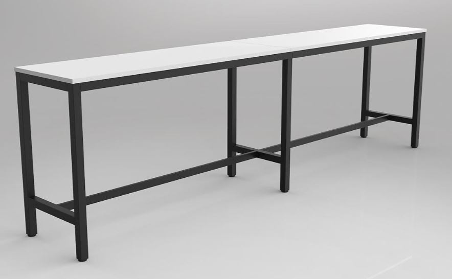bar height kitchen table rectangle black